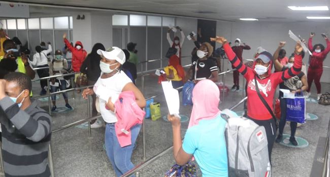 Another 27 stranded Nigerian girls return from Lebanon