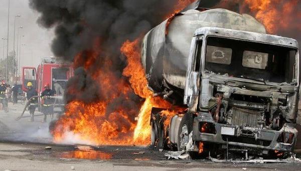 Diesel tanker explodes in Lagos