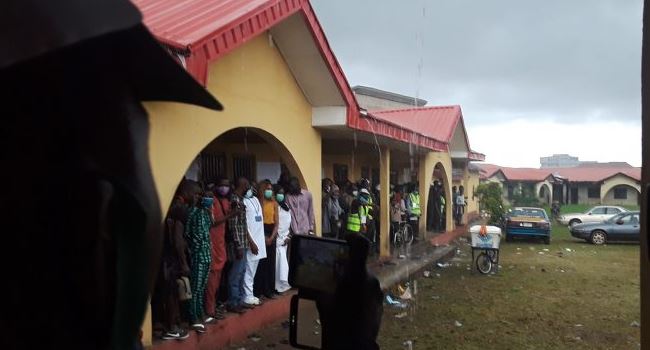 ONDO POLL: Sudden rain interrupts voting process in Jegede's unit