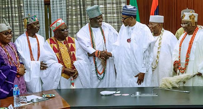 Buhari assures monarchs govt attending to concerns of #EndSARS protesters