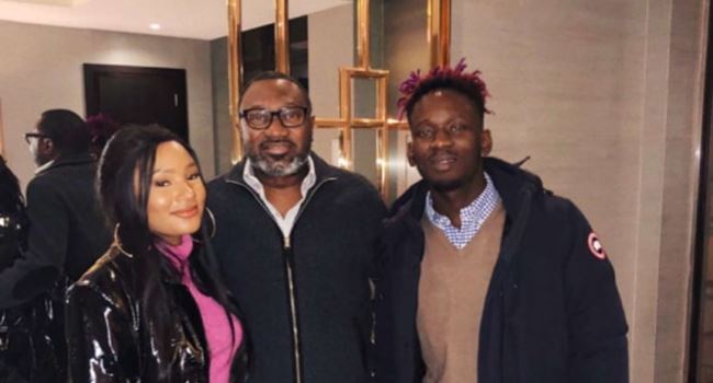 "When una Go Marry?" Billionaire, Femi Otedola, asks daughter, Temi & singer Mr Eazi