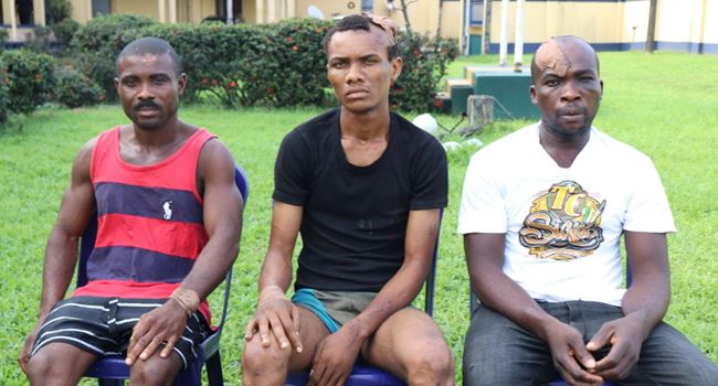 Suspected attackers of Wike father's church paraded, confess to being IPOB members
