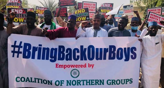 Coalition of Northern groups stage protest in Katsina over kidnapped students