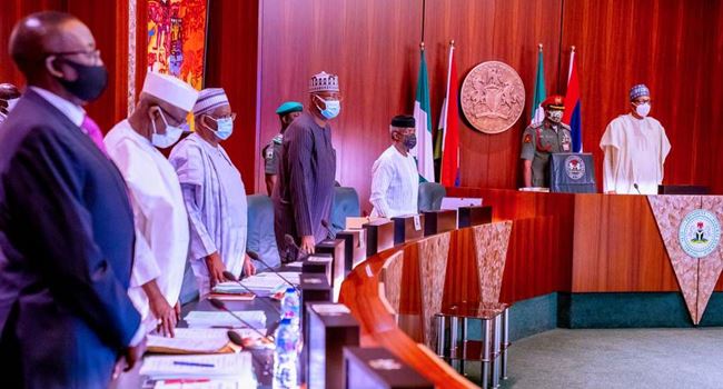 Buhari presides over first FEC meeting in 2021, swears in CCB members