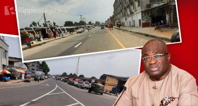 FACT CHECK: Did Governor Ikpeazu commission four roads in Aba? Yes, but...