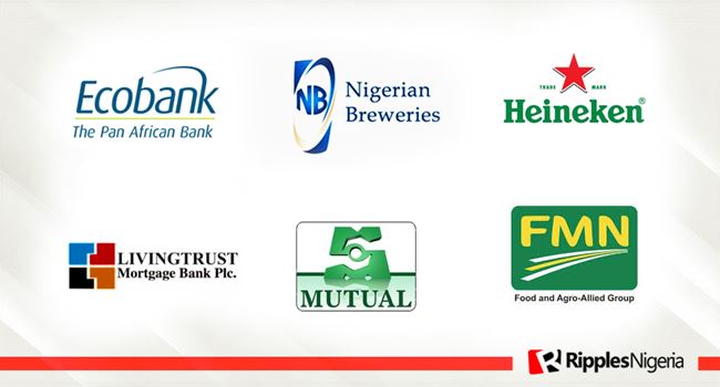 Ecobank, Nigerian Breweries, NNFM, make Ripples Nigeria stocks watch list