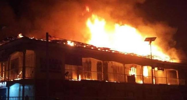 JUST IN... Fire guts Rivers timber market