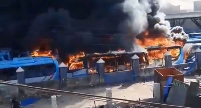 Sanwo-Olu says insurance did not cover buses burnt during #EndSARS chaos