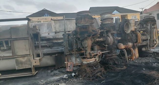 Diesel tanker explodes in Lagos