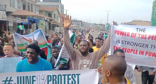 June 12 protests rock Nigerian cities, as security agencies maintain heavy presence