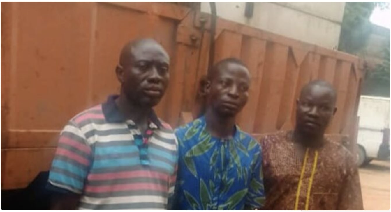Police arrests three men for allegedly looting company’s warehouse in Ogun