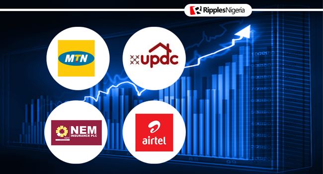 MTN Nigeria, UPDC, NEM Insurance and Airtel Nigeria make Ripples Nigeria stocks-to-watch list