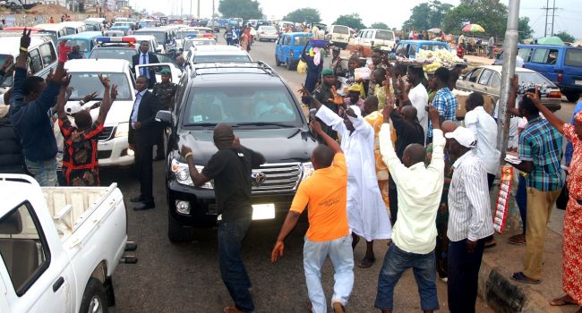Osun students protest shooting by NSCDC operatives on Aregbesola's convoy