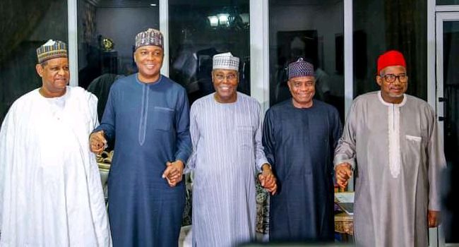 Atiku, Saraki, Hayatu-Deen, Tambuwal meet to discuss consensus ahead of PDP primaries