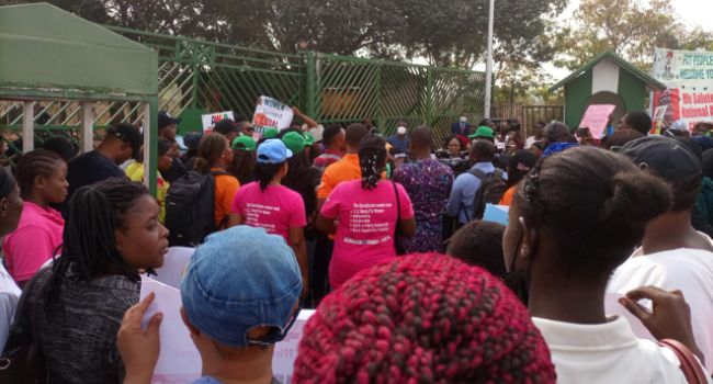 Women group storms NASS complex, protests gender discriminatory bills