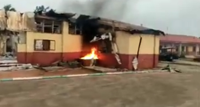Unknown gunmen burn down Idemili North LG office, court, PHCN Office in Anambra