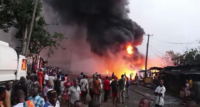 Three people feared dead as explosion rocks tank farm in Delta