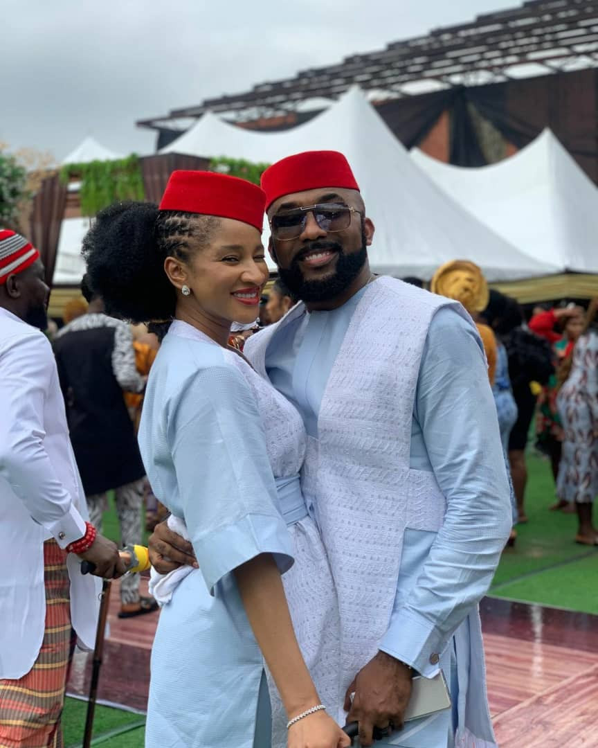 Celebs storm storm Mercy Chinwo's Port Harcourt traditional wedding (Photos)