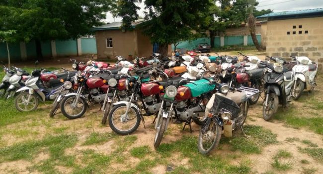 INSECURITY: FRSC apprehends 77 unregistered motorcycles in Bauchi