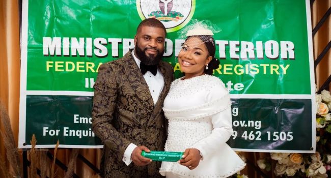 Singer Mercy Chinwo ties nuptial knot in court