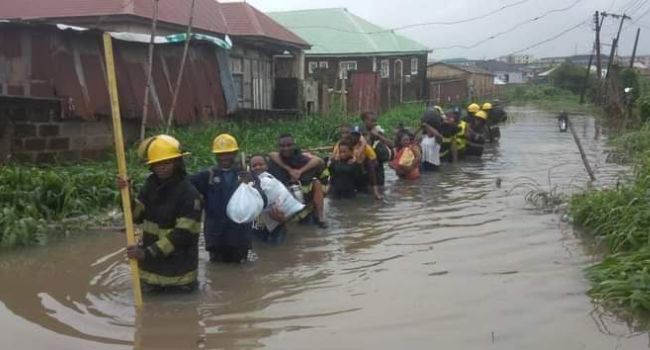 Two people dead, nine rescued as flood takes over parts of Lagos