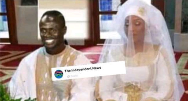 FACT-CHECK: Is this viral image from wedding of footballer, Sadio Mane?
