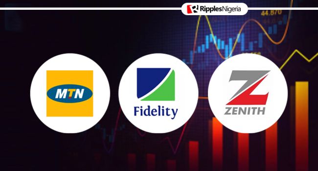 Zenith Bank, MTN Nigeria, and Fidelity Bank among stocks to watch this week