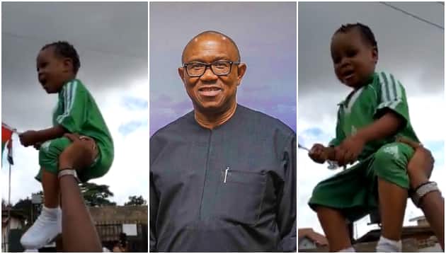 Peter Obi hails toddler who joined rally