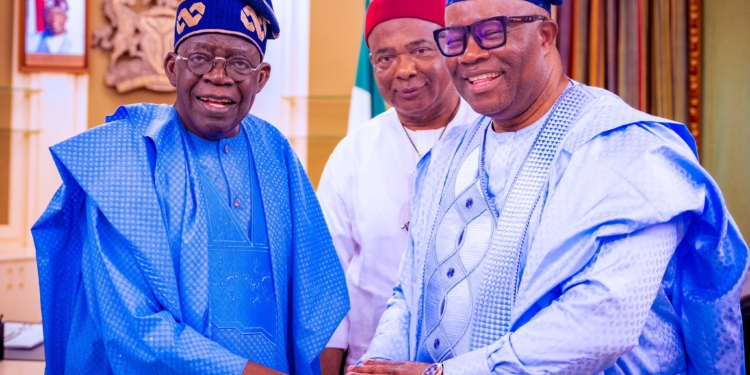 Akpabio, Uzodinma meet Tinubu at State House