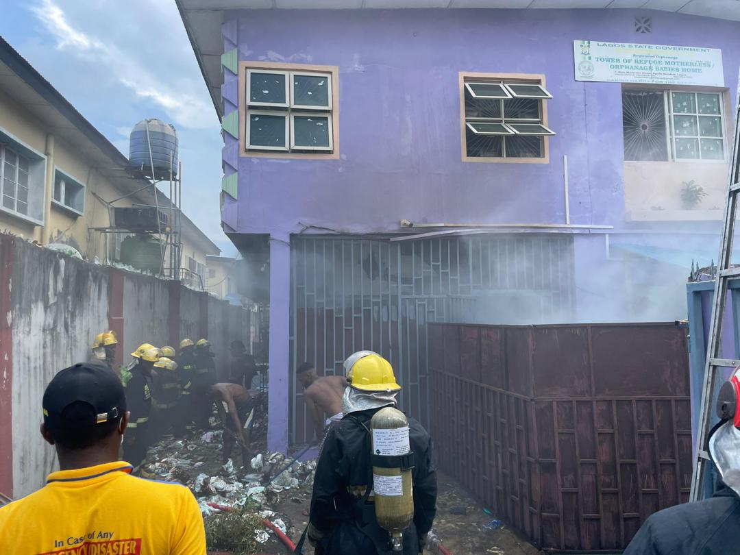 Seven children rescued as fire guts orphanage in Lagos