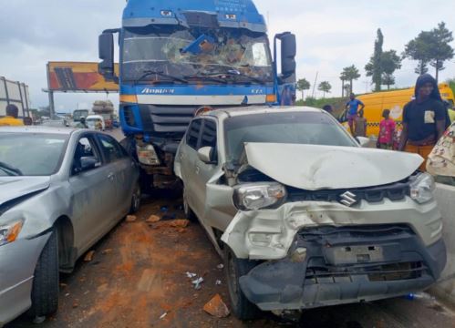 Tanker crushes hawker in Lagos, rams into three vehicles