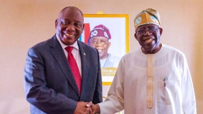 Tinubu meets South Africa’s Ramaphosa ahead of UNGA in New York