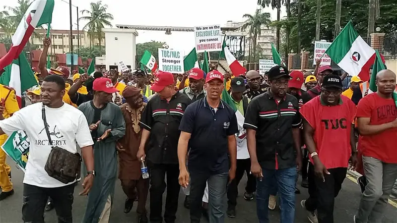 TUC, transport employers storm Lagos to protest RTEAN ban (Photos)
