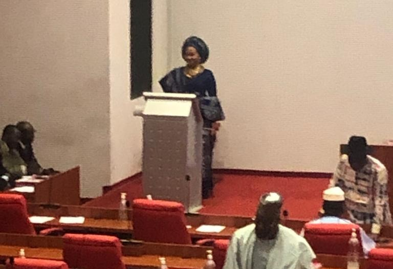 Akpabio swears in Natasha Akpoti-Uduaghan as Senator