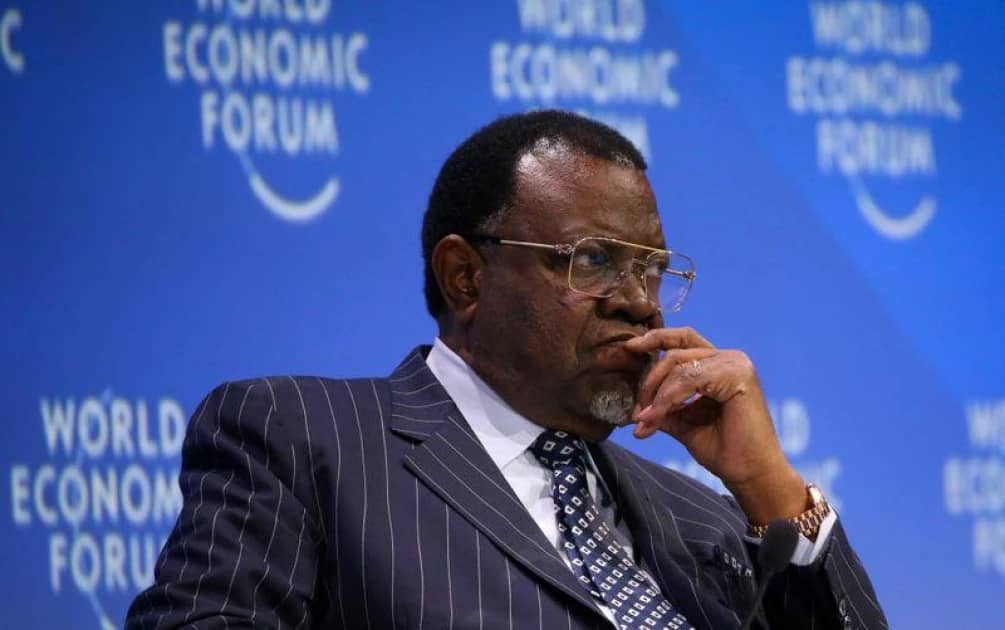 President of Namibia, President Hage Geingob, is facing severe criticism from the country's citizens
