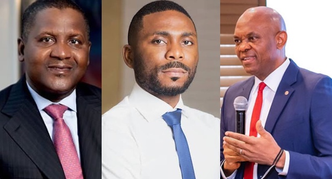 Dangote, Chidi Ajaere and Tony Elumelu